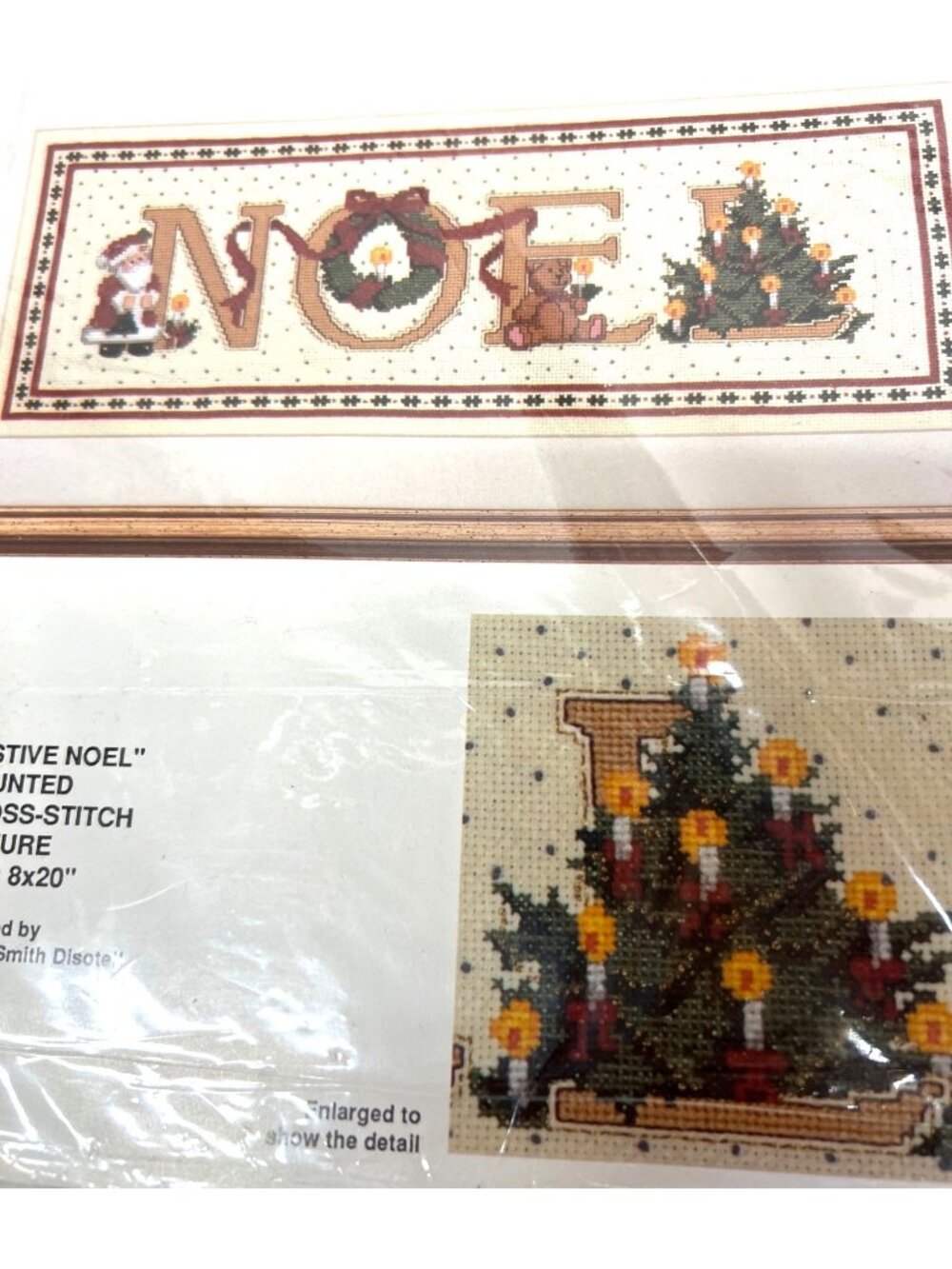 Bucilla Festive Noel Counted Cross-Stitch Kit Embroidery Christmas Picture 8x20